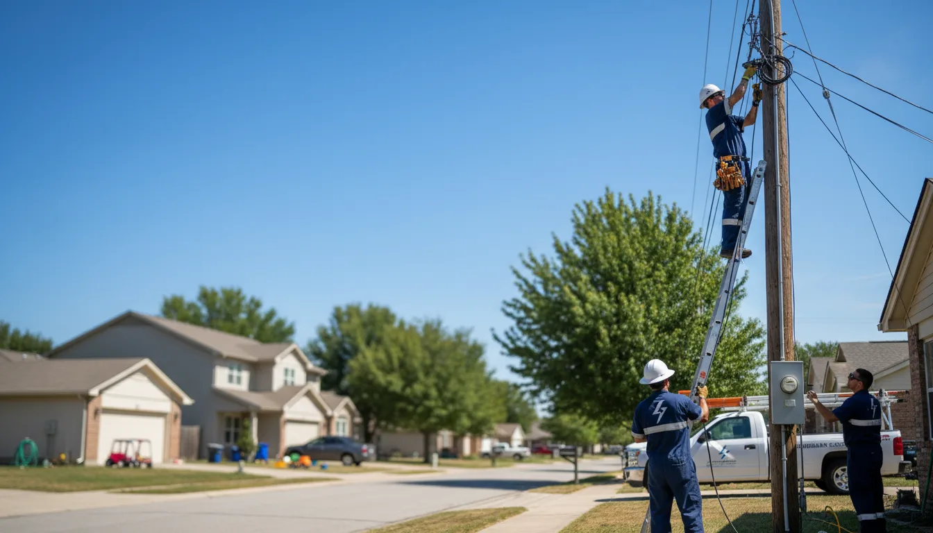 Residential electrician providing installation services in Lenox, IA